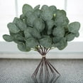 thumbnail image 6 of 30 Pcs Artificial Eucalyptus Stems,Fake Silver Dollar Eucalyptus Leaves Stem Faux Leaf for Wedding Bouquets, Flower Arrangements, Tables Centerpieces, Home Decor, 6 of 8