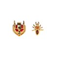 thumbnail image 1 of Pendientes de tuerca de dibujos animados de circón de varios elementos para niñas y mujeres, joyería de moda, regalo de fiesta, nuevo, 1 par, 1 of 3