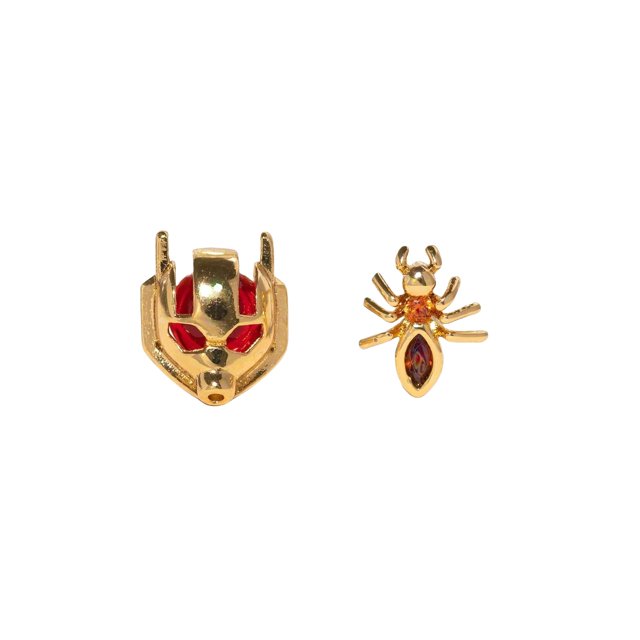 Pendientes de tuerca de dibujos animados de circón de varios elementos para niñas y mujeres, joyería de moda, regalo de fiesta, nuevo, 1 par