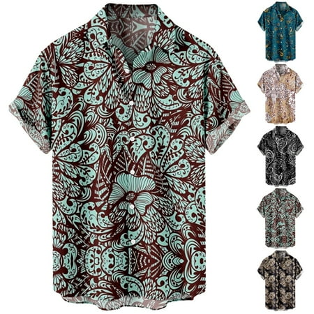 

Big Men s Button Down Short Sleeve Tees with Pocket Basic Clothing for Teen and Adult