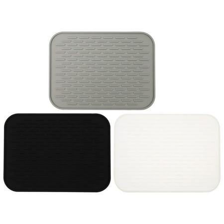 

3pcs Kitchen Silicone Mats Useful Cup Drain Mats Heat Insulation Holders