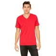 thumbnail image 1 of BELLA+CANVAS T-Shirt Jersey à Col en V pour Homme, 3TG, Rouge, 1 of 2