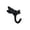Black, variant on Creative Dragonfly Decorative Wall Mounted Hook Zinc Alloy Heavy Duty Hanger for Coat Handbag Key Towel Bathrobe Home Decor