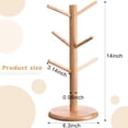 thumbnail image 5 of 14 Inch Coffee Mug Tree Mug Holder Tree Coffee Mug Rack Cup Holder for Counter with 6 Hooks Removable Mug Stands, 5 of 9