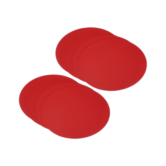 Uxcell 5.9 pulgadas Redonda Cartón Papel, 50 Pcs Discos en Blanco Círculos Rodajas para Decoraciones de Fiesta Manualidades DIY, Rojo
