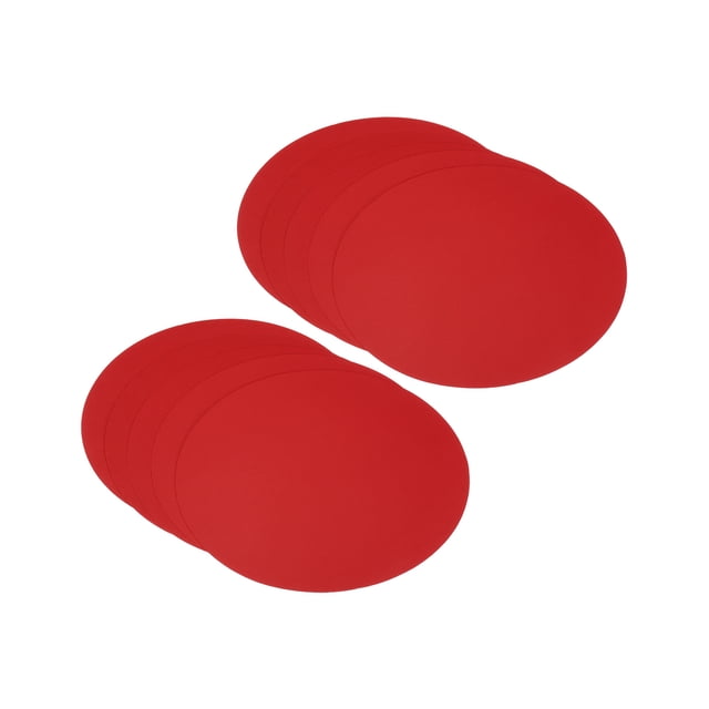 Uxcell 5.9 pulgadas Redonda Cartón Papel, 50 Pcs Discos en Blanco Círculos Rodajas para Decoraciones de Fiesta Manualidades DIY, Rojo