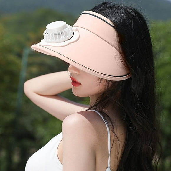 Sun Hat Female Summer 2023 New Rechargeable Fan Sun Hat With Large Brim Empty Sun Hat Seat Belts for Work