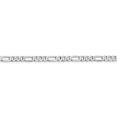 thumbnail image 6 of Auriga Fine Jewelry 14K White Gold 4.5mm Flat Figaro Chain Bracelet 7 inch for Women(L- 7inch, W- 4.5mm), 6 of 6