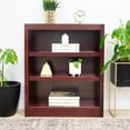 thumbnail image 2 of Concepts in Wood 3 Shelf Wood Bookcase, 36 inch Tall - Cherry Finish, 2 of 7