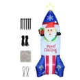 thumbnail image 4 of Cohete de Papá Noel,Decoraciones inflables navideñas al aire libre,Papá Noel Decoración Navidad Cohete Inflable,Ilumina las decoraciones navideñas de la piscina del patio,Luces LED Papá, 4 of 7