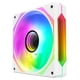 thumbnail image 1 of 3Pcs PC Radiator 5V 3PIN ARGB 12V 4PIN PWM 120mm Luminous Case Fan (Reverse White), 1 of 8