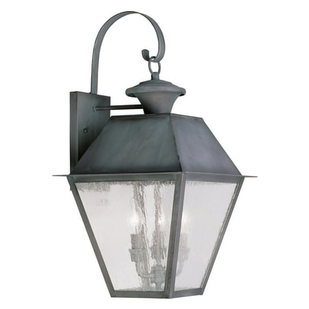 

Livex Mansfield 2168-61 3-Light Outdoor Wall Lantern in Charcoal