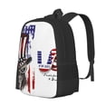 thumbnail image 1 of Balery Patriotic Skull Art Mochila para hombre y mujer - Tela Oxford 600D resistente - Gran capacidad, resistente al agua, ideal para la escuela, viajes y senderismo, 1 of 6