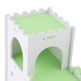 thumbnail image 4 of Hamster House W/ Slide Hamster Bed Cage Nest Hedgehog Castle Climb Toys Green, 4 of 8
