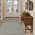 thumbnail image 3 of Woven Textured Washable Area Rug, Non Slip Pet Friendly Rug, Stain Resistant Low Pile Indoor Carpet for Living Room Bedroom Kitchen, Durable Absorbent Non-Shedding Rug for High Traffic Areas, 3 of 5