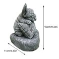 thumbnail image 2 of Cateissary Estatua de Animal de resina para patio exterior, señal de saludo, escultura, adorno, decoración para sala de estar, despedida de soltera, Jardín y Patio Cateissary HA009925-00B, 2 of 6