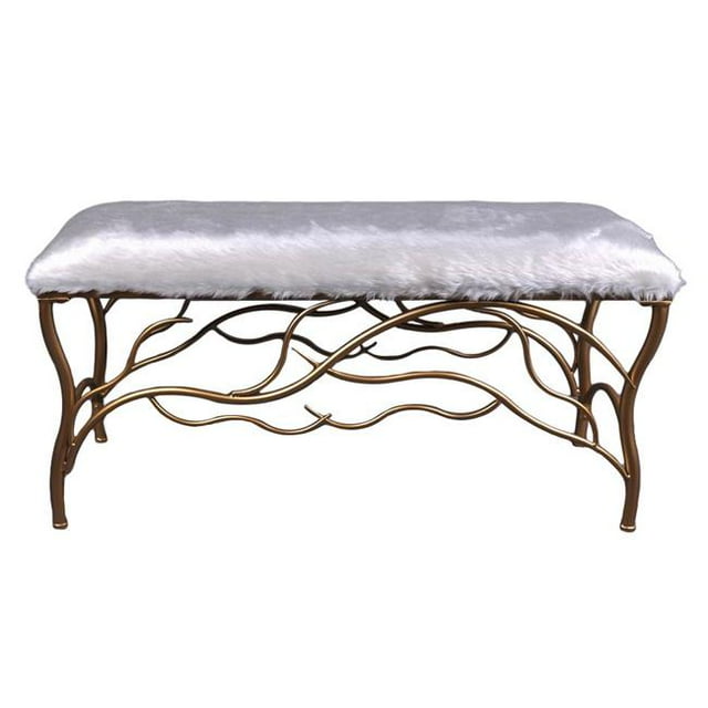 CheungsRattan 4586 Banc de Chambre en Métal, Brun