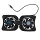 thumbnail image 1 of Portable Foldable Laptop Cooler USB Cooler 2 Fans Computer Stand Notebook Cooling Mat (Black), 1 of 4