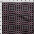 thumbnail image 3 of oneOone Cotton Flex Fabric Diamond & Swirl Ikat Printed Craft Fabric BTY 40 Inch Wide, 3 of 4