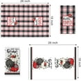 thumbnail image 2 of Fall Hello Pumpkin Kitchen Dish Towels Set of 2, Black Red Autumn Plaid Check Hand Towels Drying Baking Cooking Cloth, Thanksgiving Farmhouse Home Sweet Home Kitchen Decor 18 x 26 Inch, 2 of 6