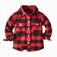 thumbnail image 1 of Splozh Shirt Chemise Décontractée Garçon Mignonne à Manches Longues T-s Graphiques d'Été T-shirt Garçon Col Rond Chandail Garçon, Rouge, 12-18 Mois, 1 of 5