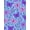 Blue, Pattern 4, variant on ODIKA 4'x6' Machine Washable Non-Slip Area Rug, Folk Art Rooster With Interlocking Starburst And Botanical Detailing High Traffic Rug, Red, 643103