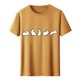 thumbnail image 3 of Tops de Cuello Alto para las Mujeres Amante Impreso Camiseta Cuello Redondo Manga Corta, Poliéster Spandex, 3 of 7