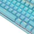 USB Wired Mechanical Keyboard,87 Key RGB Backlit Keyboard,Suspend