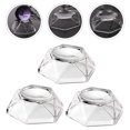 thumbnail image 4 of Miangastore 3PCS Crystal Ball Display Base Acrylic Round Ball Display Stand (L Transparent), 4 of 8