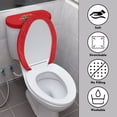 thumbnail image 4 of HELLHERO Christmas Universal Fits All Toilet Shapes Bathroom Toilet Lid Cover Set, Elastic Fabric, Easy to Install Toilet Seat Covers, Stretch, Easy Care, 4 of 8