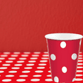 thumbnail image 3 of Elegani 9 oz Red Polka Dot Paper Cups - Set of 8, 3 of 5