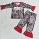 thumbnail image 1 of Venta al por mayor, ropa de Navidad a la moda para niñas, ropa de dormir, conjunto de puntos blancos, pantalones con volantes rojos para niños, conjunto de pijamas para Otoño e Invierno, 1 of 2