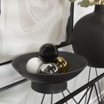 thumbnail image 2 of DecMode Multi Colored 4" Geometric Metallic Small Ceramic Orbs & Vase Filler (4 Count), 2 of 8