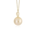 thumbnail image 2 of ANGARA Golden South Sea Cultured Pearl Pendant with Bezel Diamond in 14K Yellow Gold for Women | June Birthstone, Birthday, Anniversary, Jewelry Gift for Women | Pearl Necklace, 2 of 7