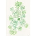 thumbnail image 3 of Lee, Judson 17x24 Black Modern Framed Museum Art Print Titled - Gentle Mint Roses, 3 of 5