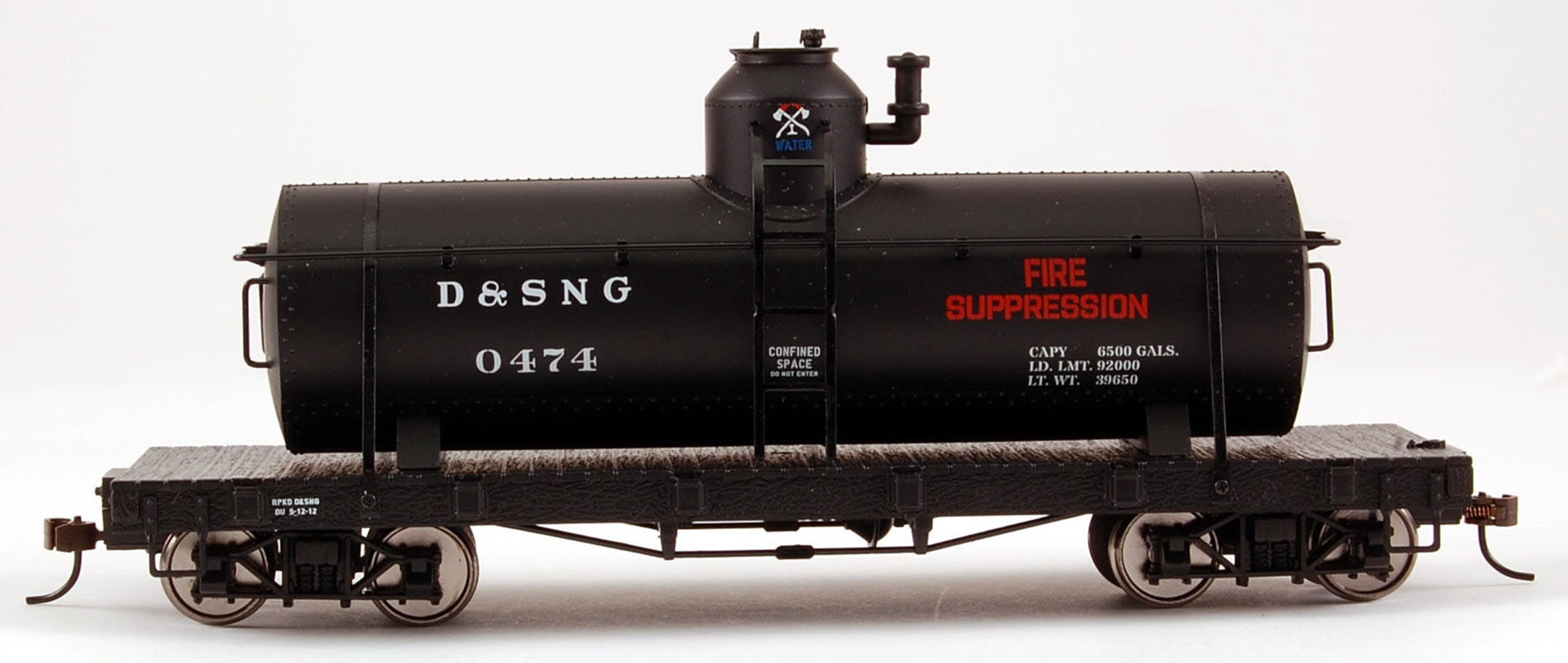 Bachmann On30 Scale Train Tank Car Tank Car - Durango & Silverton #0474
