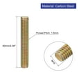 thumbnail image 2 of Uxcell 10 Pack Fully Threaded Rod, M10-1.5x60mm Carbon Steel Long Thread Screw, 2 of 6