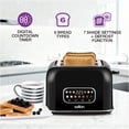 thumbnail image 2 of Salton Digital Toaster – 2 Slice | Colour Digital Touch Controls | 7 Browning Levels | 6 Preset Functions for Bagels, Waffles & Pastries | Self-Centring Slots | Removable Crumb Tray (ET2170), 2 of 8