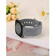 thumbnail image 2 of Toyouths Floral Engraved Compatible with Versa 2/Versa/Versa Lite Watch Bands Women Men, Cute Soft Sport Summer Dressy Silicone Strap with Fancy Boho Henna Pattern for Versa 2, 2 of 6
