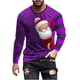 thumbnail image 2 of Blusas y camisas de manga larga con cuello redondo para hombre, estilo casual, cuello redondo, manga larga, camiseta estampada de Halloween, blusa de poliéster para hombre., 2 of 5