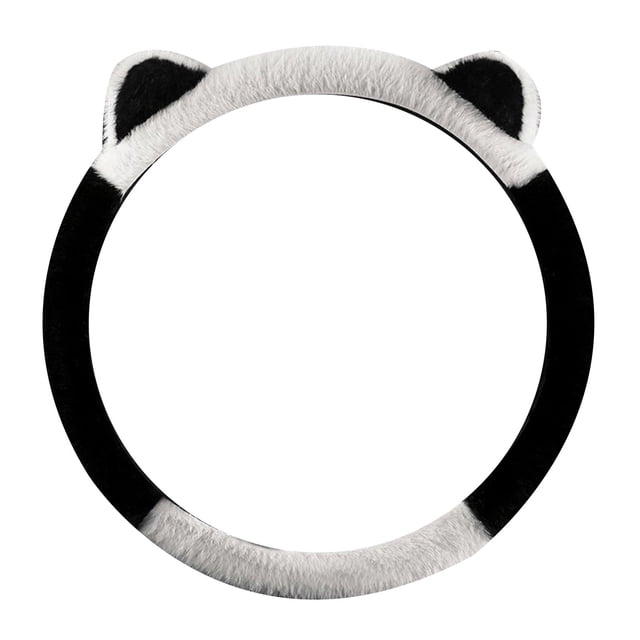Funda para volante. Funda protectora de invierno para volante con orejas de gato. Mide 39 cm / 15,3 pulgadas