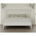 thumbnail image 6 of Mid-Century Modern Headboard Platform King Bed - White, 6 of 6