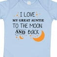 thumbnail image 4 of Inktastic I Love My Great Auntie to the Moon and Back Boys or Girls Baby Bodysuit, 4 of 5