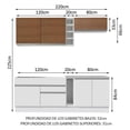 thumbnail image 3 of Cocina Integral Completa Modular Madesa Glamy 220cm BM 01, 3 of 10