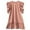 00@Pink661, variant on Kiijoy Girls Summer Ruffle Sleeve A Line Dress Casual Cotton Plain Dresses, Sizes 6M-6Y