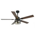 thumbnail image 5 of 52" Modern Black Smart DC Motor Ceiling Fan with Light and Remote for Dining Room and Living Room, 5 of 13