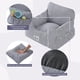 thumbnail image 3 of Asiento de coche para perros Umi con cinturón de seguridad, elevador resistente para perros, cama suave para perros, impermeable, antideslizante, transportador de viaje azul, 3 of 5