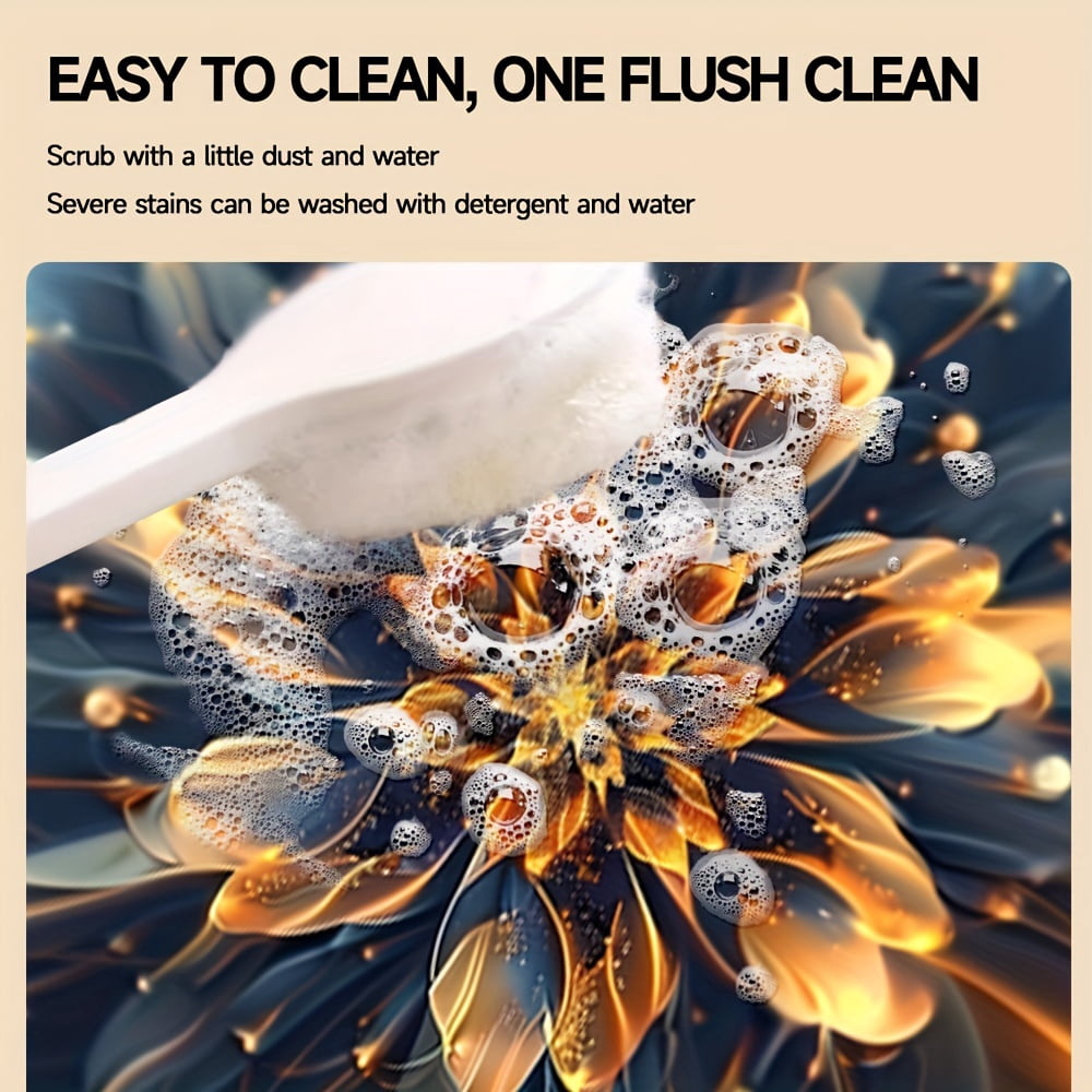 1pc 20in×24in/24in×24in, Flower Pattern, Washer And Dryer Top Protection Mat, Washing Machine Dust Cover Mat, Kitchen Accessories, Non-Slip, For Laundry Bathroom Home Decor, Room Decor