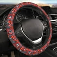 thumbnail image 3 of Lsque Fire Sign Ultra Soft Car Steering Wheel Cover for Women, Standard 15 inch Size for Truck Van SUV Auto, 3 of 8