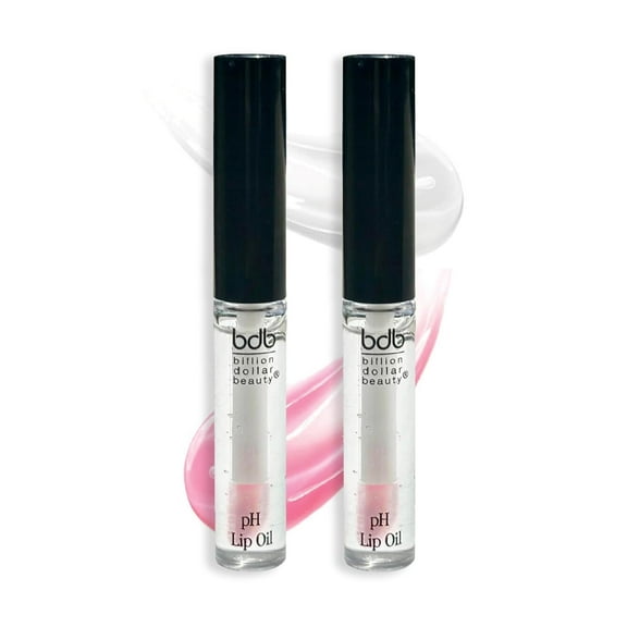 bdb Color Changing pH Lip Oil - Moisturizing, Plumping, Glossy, 2-Pack